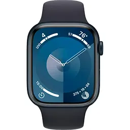 Смарт-годинник Apple Watch Series 9 GPS 45mm Midnight Aluminum Case with Midnight Sport Band M/L [MR9A3] Б/В [167110] - мініатюра 2