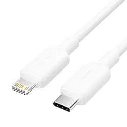 Дата кабель USB-C to Lightning 1.0m 3A white Vention (LAJWF)