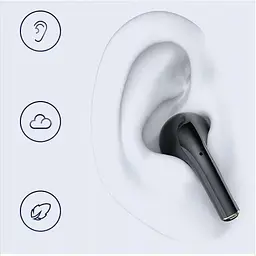 Бездротові навушники для TWS Earphones BT Bluetooth 5.2 HiFi Stereo з чохлом Black - мініатюра 3