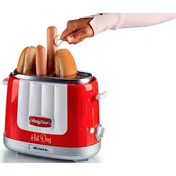 Бутербродниця Ariete 0206 - Hot Dog червона (00C020600AR0) - мініатюра 2