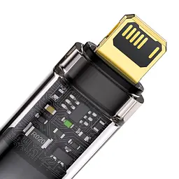 Кабель Baseus Explorer Series Auto Power-Off Fast Charging Data Cable USB to Lightning 2.4A 2m CATS000501 - мініатюра 6