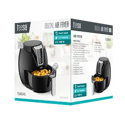 Аерогриль аерофритюрниця TEESA DIGITAL AIR FRYER 3,2L Black - мініатюра 5