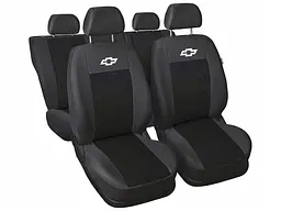 Чохли для сидінь модельні Chevrolet Aveo Т250 ZAZ VIDA Чорно-Чорні