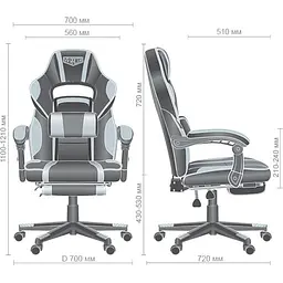 Комп'ютерне крісло для геймера AMF VR Racer Dexter Vector (545087) - мініатюра 8