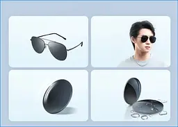 Окуляри сонцезахисні Mijia Nylon Polarized Sunglasses (BHR7440CN) - мініатюра 5