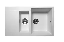 Кухонна мийка гранітна Miraggio LaPas white 786x489x203 00207802, Білий
