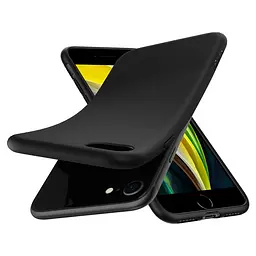 Чохол протиударний Spigen Liquid Crystal 054CS22204 для iPhone 7/8/SE 2/3 2020/2022 (4.7") Black - мініатюра 6