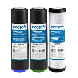 Покращений комплект картриджів Ecosoft для потрійних фільтрів ( CRV3ECO) - мініатюра 2
