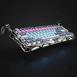 Клавіатура GravaStar Mercury V75 Pro 80keys Magnetic Jade Gaming 8K USB-A RGB Cyberpunk (GS_V75_PRO_RM_EGRY) - мініатюра 15