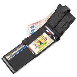 Чоловічий шкіряний гаманець (ST102) ST Leather 11,5х9,5х2,5 см acs0015182 - мініатюра 5