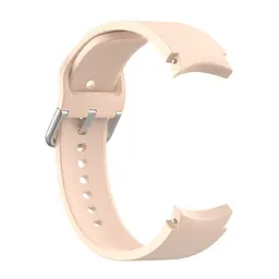 Силіконовий ремінець на смарт годинник Samsung Galaxy Watch 4 Classic 46mm/4 40mm/4 44mm/4 Classic 42mm/5 Pro 45mm/5 44mm/5 40mm/6 Classic 47mm/6 Classic 43mm/6 40mm/6 44mm/FE/7 40mm/7 44mm, Silicone, light pink, зі зручною застібкою