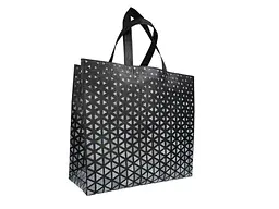 Еко сумка RendPak Трикутники Концентрат чорний 360x340х(2 x 80)(1 x 30) 500мм
