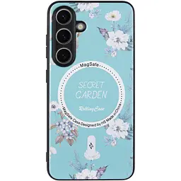 TPU+PC чохол Secret Garden with MagFit для Samsung Galaxy S24+ Mint - мініатюра 2