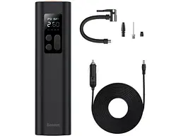 Автомобільний компресор BASEUS Super Mini Inflator Pump електричний (CRCQ000001)