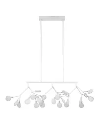 Люстра LED Levistella 918LP264-27 WH+WH, 27 плафонов, білий, метал і скло, сучасний стиль, 110 см