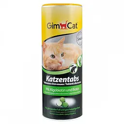 Ласощі для котів GimCat Katzentabs Algobiotin & Biotion для шкіри та шерсті 425 г - мініатюра 2