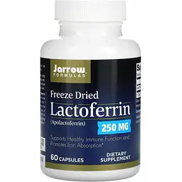 Лактоферин сублімований Jarrow Formulas Lactoferrin 250 мг 60 капсул