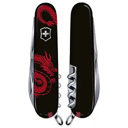 Ніж Victorinox Spartan Zodiac 91мм 12функ чорн/Червоний дракон