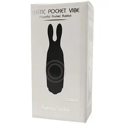 Віброкуль Adrien Lastic Pocket Vibe Rabbit Black зі стимулюючими вушками - мініатюра 5