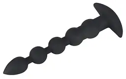 Анальний стимулятор Black Velvets Rechargeable Beads чорний - мініатюра 4