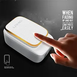 Блок Адаптер мережевий - нічник Ldnio Micro USB Cable Touch Light A2205 2 USB набір білий - мініатюра 6