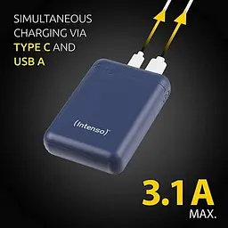 Універсальна зарядна батарея Intenso XS10000 10000mAh (Blue) - мініатюра 8