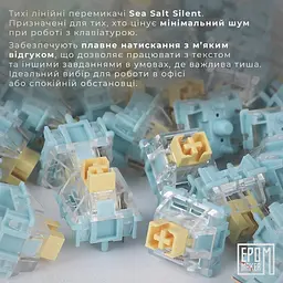 Клавіатура Epomaker TH80 PRO V2 Sea Salt Silent Black механічна бездротова (TH80-PROV2-B-SS) - мініатюра 20