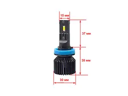 Автолампа Cyclone LED H11 6000K type 45 - мініатюра 3