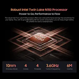 Ноутбук Blackview Acebook 6,16GB DDR4 512GB, N150 36GHz / UHD, Win11 Home, 38Wh, +, HDMI 2.0, Bluetooth 5.0, USB 3.0 - мініатюра 5