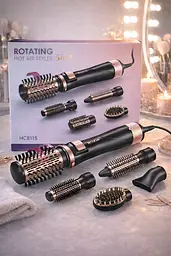 Фен-стайлер з обертовою насадкою ROZIA 5 в 1 HC8115 hair dryer AND-6162-6