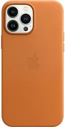 Чохол Leather Case з MagSafe для Apple iPhone 13 Pro (6.1) (Golden Brown) ААА [62743] - мініатюра 2
