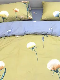 Комплект постільної білизни Ecotton Євро 210х220 см гірчичний Кульбаби (21211А) (23754) - мініатюра 4