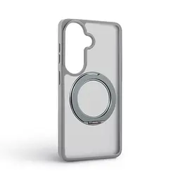 Противоударный чехол-панель для Samsung Galaxy S26 5G, Unit Stand2, серый, силикон + поликарбонат, защита всего корпуса, с подставкой, поддержка магнитных держателей и беспроводной зарядки (MagSafe), ArmorStandart (ARM89957) - мініатюра 2