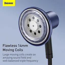 Дротові навушники Baseus Encok H19, 3.5mm, 1.2m (NGH19-03) black - мініатюра 12