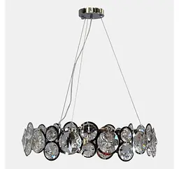 Підвісна люстра Artlight P810/600CH на 9 ламп E14 із прозорим скляним декором - мініатюра 4