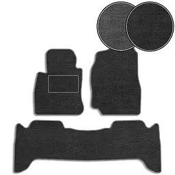 Килимки у салон ворсові для Toyota Land Cruiser (UZJ 100) 1998-2007 з підп'ятником 5 шт (Carrera)