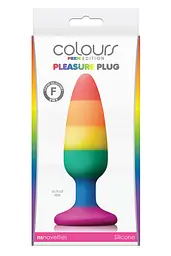 Анальна пробка Colours Pleasure Medium Plug Pride Edition 13.3 см (мульти) - мініатюра 2