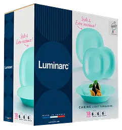 Сервіз Carine Light Turquoise, 18 предметів Luminarc kuh0016241 - мініатюра 5