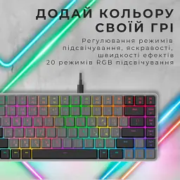 Клавіатура GamePro MK141R Red Switch Dark Gray [MK141R] [121478] - мініатюра 4