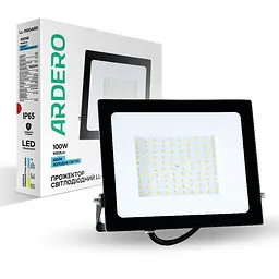 Світлодіодний прожектор Ardero LL-1100ARD 100Вт 6500K чорний