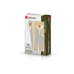 Набір столових приборів Bergner Munich champagne matt 24 предмети (BG-5139-CH) - мініатюра 2