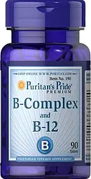 Вітаміни групи В Puritan's Pride Vitamin B-Complex and Vitamin B-12 90 таб