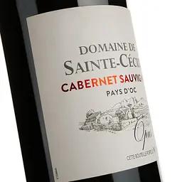 Вино Domaine de Sainte-Cecile Cabernet Sauvignon Pays D'Oc червоне сухе 0.75 л - мініатюра 3