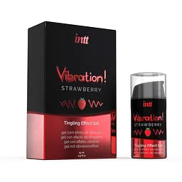 Рідкий вібратор Intt Vibration полуниця 15 мл