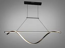 Люстра стельова LED Diasha 2262-120BK, 50W, 2750 лм, регульована висота 60-115 см, сучасний стиль для барної стійки
