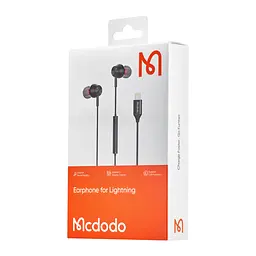 Навушники McDodo Stereo Earphone for Lightning ( In-ear ) HP-3480 Чорний - мініатюра 2