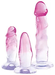 Набір анальних пробок - Crystal Clear Anal Training Set - мініатюра 7