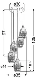Люстра Candellux 35-60198 MARINA - мініатюра 8