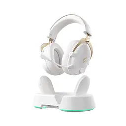 Ігрові бездротові навушники Mchose V9 Turbo+ / Три режими підключення / White Gold - мініатюра 2