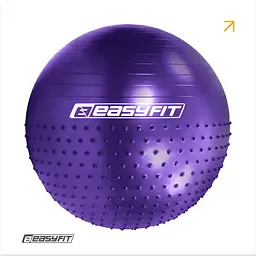 Фітбол 85 см EasyFit Hybrid фіолетовий (фітбол напівмасажний)